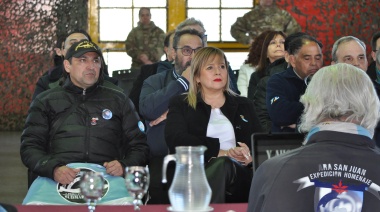 La legisladora Natalia Gracianía participó del recibimiento al capitán Tibaldi