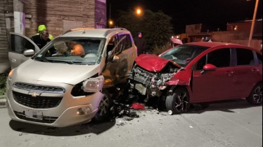Violento choque en la esquina de 9 de julio e Irigoyen