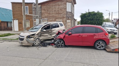 Violento choque en la esquina de 9 de julio e Irigoyen