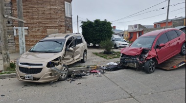 Violento choque en la esquina de 9 de julio e Irigoyen