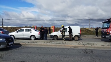 Choque triple en la avenida San Martín con una mujer trasladada al hospital