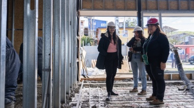 Continúan los trabajos en la obra del Centro de Desarrollo Infantil de barrio Escondido
