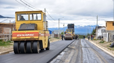 Nuevas calles pavimentadas para los vecinos de Tolhuin