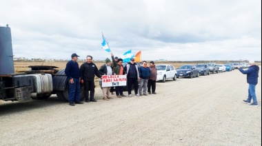 Vecinos se manifestaron por la reapertura de la Ruta 7