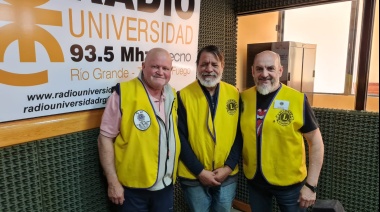 El Club de Leones de Río Grande realizó el sorteo del Bono Contribución en Radio Universidad