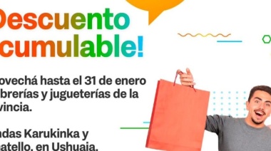 El Gobierno lanza descuentos en librerías y jugueterías para las familias fueguinas