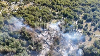 Preocupación por un incendio en la Estancia San Justo cerca del paso fronterizo Bellavista