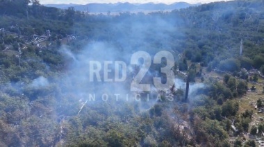 Un rayo habría iniciado el incendio en la estancia San Justo