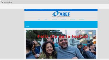“Feliz Día de la Lealtad”: hackearon la página de la AREF con una foto de Vuoto y Ávila