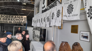 Emotivo homenaje a Ricardo Zárate en la UOM Río Grande