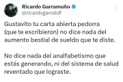 Ricardo Garramuño cruzó con dureza a Melella tras su carta abierta
