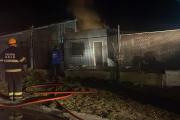 Una vivienda en construcción se prendió fuego tras la instalación de un calefactor