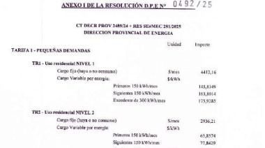 Gobierno aumentó la tarifa de luz