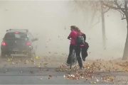 Por el viento, suspensión de clases en el turno tarde en Río Grande