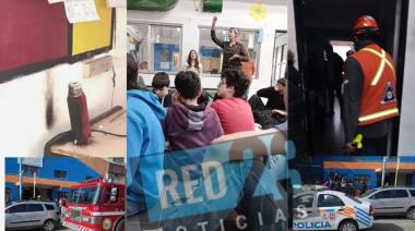Incendio y protesta en el CPET: crece el malestar estudiantil