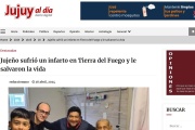 Jujeño sufrió un infarto en Tierra del Fuego, le salvaron la vida y fue noticia