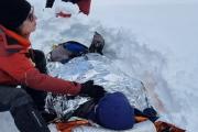 Rescate en el glaciar Ojo del Albino: mujer sufrió un grave accidente