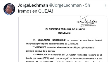 Lechman activa la vía de la queja ante la Corte Suprema y sostiene que el debate constitucional sigue abierto