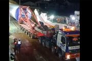 Comenzaron a llegar los componentes de los aerogeneradores de TotalEnergies