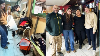 Centro de estudiantes culminó la campaña solidaria de invierno