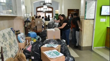 Empleados legislativos impulsaron colecta solidaria para asistir a vecinos de Bahía Blanca