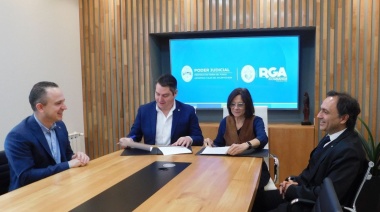 La Dra. Battaini firmó un convenio de colaboración y asistencia con el intendente Martín Perez