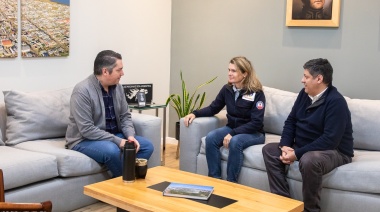 El intendente Martín Pérez se reunió con autoridades de TotalEnergies