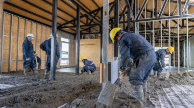 Continúan los trabajos en la obra del Centro de Desarrollo Infantil de barrio Escondido