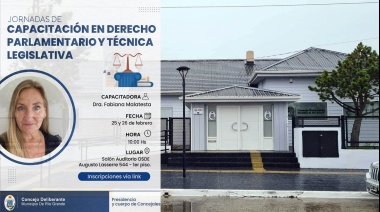 Invitan a las “Jornadas de Capacitación en Derecho Parlamentario y Técnica Legislativa”