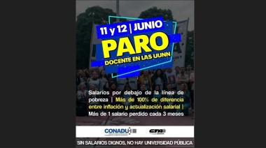 Hoy y mañana habrá paro en las universidades nacionales
