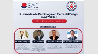 Organizan las X Jornadas de Cardiología en Tierra del Fuego