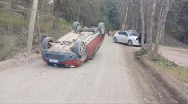 Choque y vuelco este mediodía en el Dos Banderas