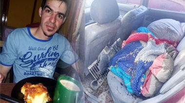 Trabajador lesionado y a la deriva tiene que dormir en un auto abandonado