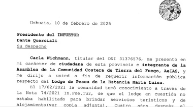Formalizaron pedidos de informes sobre áreas protegidas