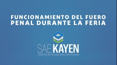 Informaron sobre el funcionamiento del Fuero Penal durante la feria