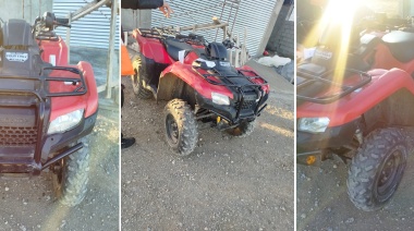 Volcó un cuatriciclo con dos ocupantes y hay un menor herido