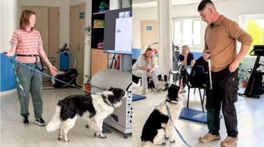 Bocalán Argentina ya capacita a profesionales del Municipio de Río Grande en terapia asistida por perros