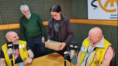 El Club de Leones de Río Grande realizó el sorteo del Bono Contribución en Radio Universidad