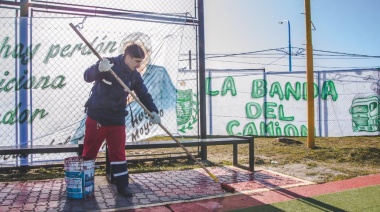 La Municipalidad y el Sindicato de Camioneros realizaron trabajos conjuntos en el parque “Hernan Schulz”