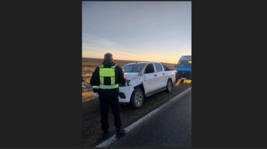 Vecino de Río Grande se salvó de milagro tras un vuelco provocado por la escarcha