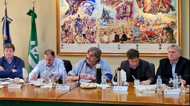 Melella se reunió con dirigentes gremiales nacionales y otros gobernadores