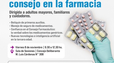 Concejo Deliberante y Grupo San Martín organizan charla sobre el rol del Consejo Farmacéutico
