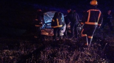 Choque frontal y vuelco con conductor alcoholizado en la ruta 3