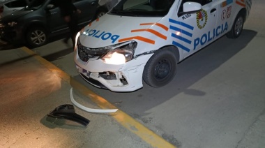 Borracho chocó un patrullero y se dio a la fuga