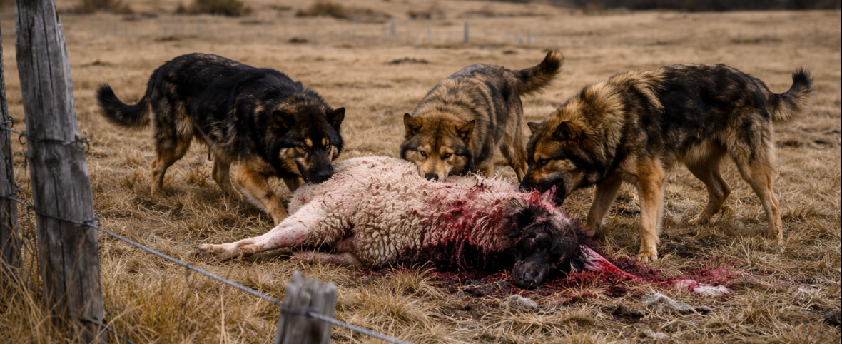 Provincia: Perros cimarrones fuera de control en el campo fueguino