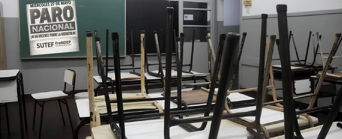 SUTEF confirmó un nuevo paro y crece el deterioro del ciclo lectivo