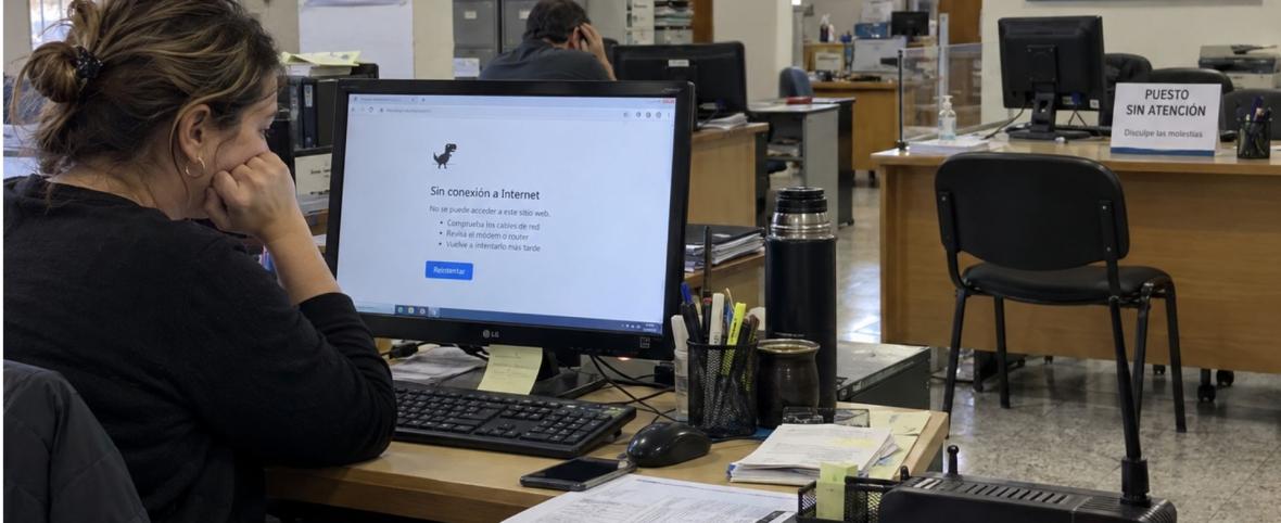 La falta de conectividad golpea a oficinas del Gobierno provincial