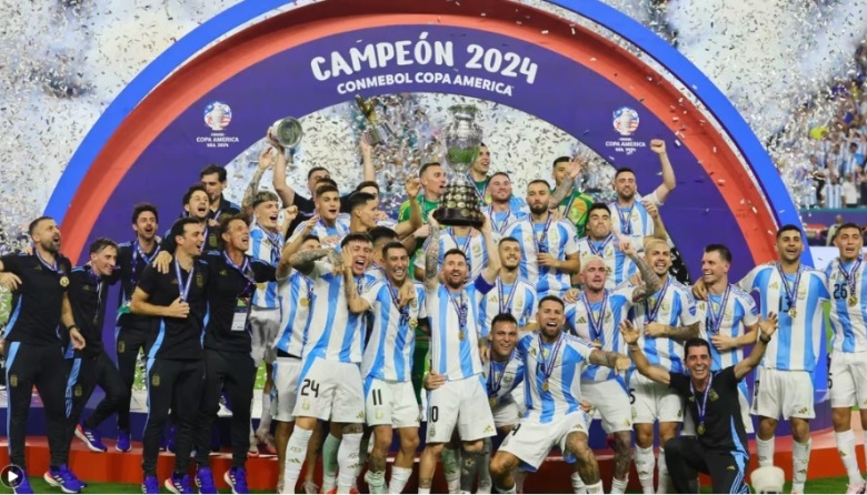 Argentina venció 1-0 a Colombia en el tiempo extra y se consagró bicampeón de la Copa América