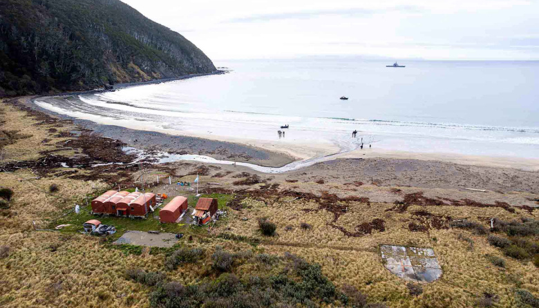 La Armada Argentina puso en marcha obras en el Puesto de Vigilancia “Bahía Buen Suceso”