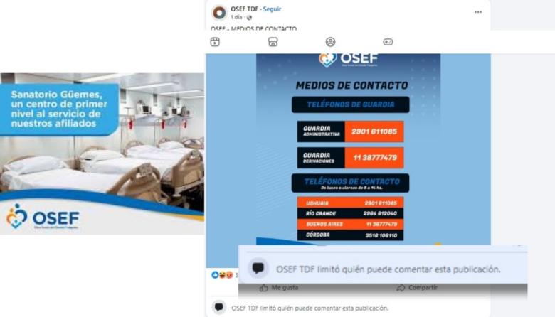 También el Sanatorio Güemes suspendió la atención a afiliados de OSEF